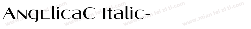 AngelicaC Italic字体转换